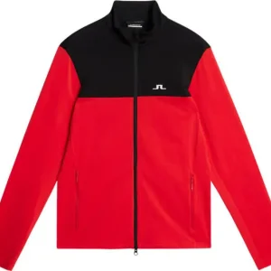 J.Lindeberg Men's Banks Mid Layer Fiery Red Nyhet