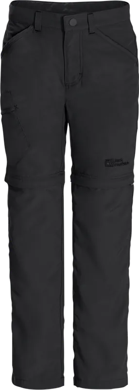 Jack Wolfskin Kids' Safari Zip Off Pants Black Nedsatt pris