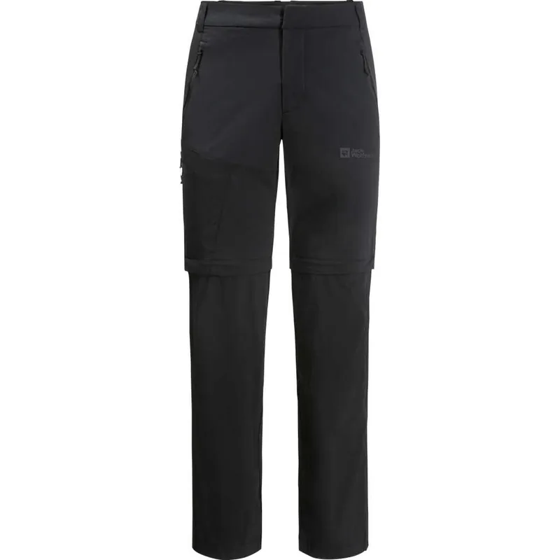 Jack Wolfskin Men's Glastal Zip Away Pants Black Extra rabatt