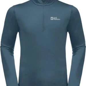 Snabb leverans Jack Wolfskin Men's Sky Thermal Half Zip Midnight Sky