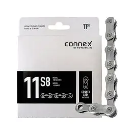 Handla nu Connex 11s8 11-växlad Cykelkedja (118 Länkar | silver) köpa billigt
