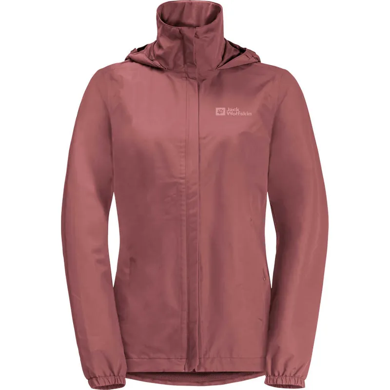Jack Wolfskin Women's Stormy Point 2-Layer Jacket Red Ochre Rabatter