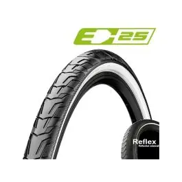 Billig Continental Ride City E25 Tråddäck (47-622 | Reflex | svart / vit) köp