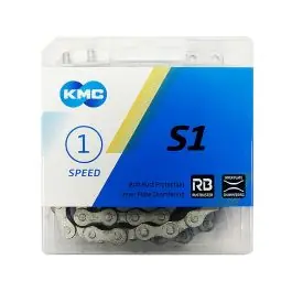 Begränsad tid KMC S1 Wide RB Cykelkedja (112 länkar | silver) köpa billigt