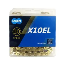 Kampanj KMC X10EL cykelkedja (114 länkar | guld) köpa billigt