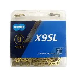 Fynd KMC X9SL cykelkedja (114 länkar | guld) köpa billigt
