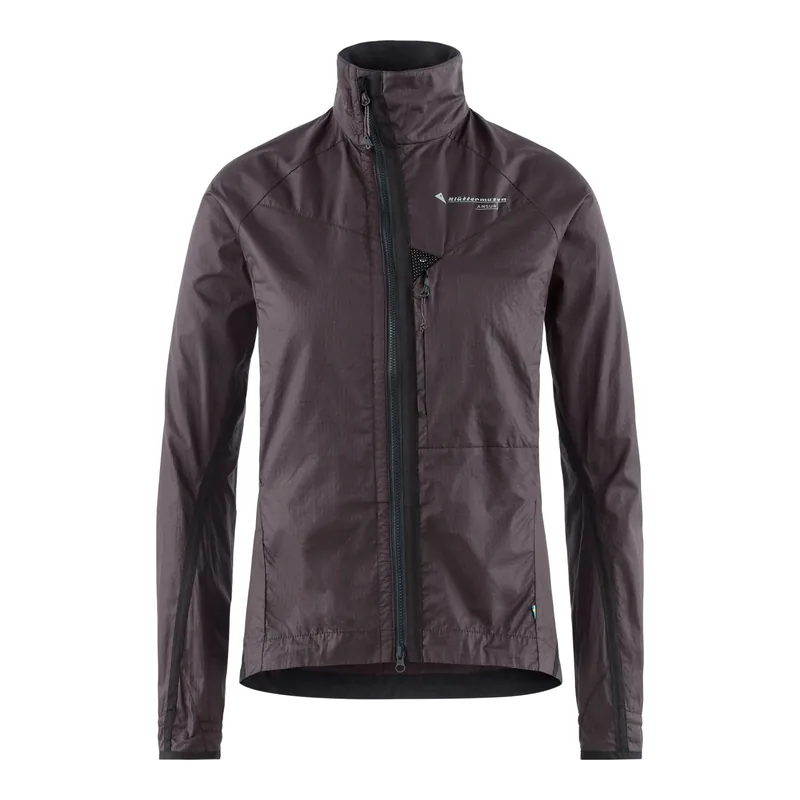 Expressleverans Klättermusen Ansur Wind Jacket Women's Raven Burnt