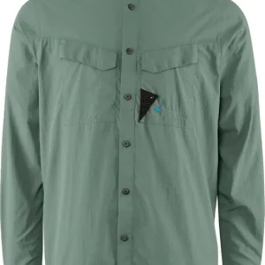 Beställ nu Klättermusen Men's Syn Long Sleeve Shirt Green Lake