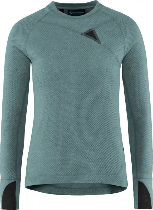 Klättermusen Women's Huge Crew Frost Green Expressleverans