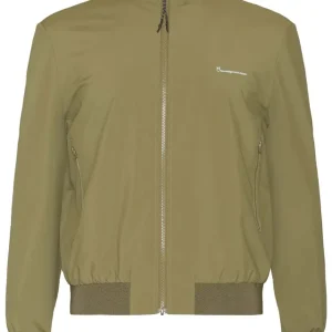 Knowledge Cotton Apparel Men's Nordenvind Light Shell Bomber Jacket Burned Olive Billigare