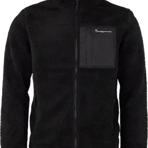 Beställ idag Knowledge Cotton Apparel Men's Teddy Fleece Zip Sweat Black Jet