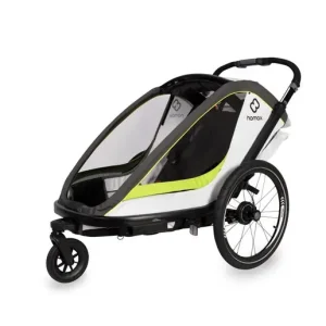 Hamax Cykelvagn Breeze 2 Barn White/Green Beställ idag