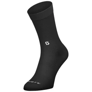 Cykelstrumpor Scott Performance No Shortcuts Crew Black/White Fynd
