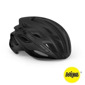 Met Cykelhjälm Racer Road Estro Mips Black/Matt Glossy Reapris