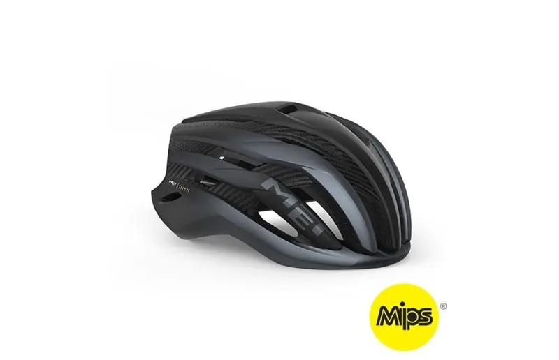 Extra rabatt Met Cykelhjälm Racer Road Trenta 3K Carbon Mips Black/Matt