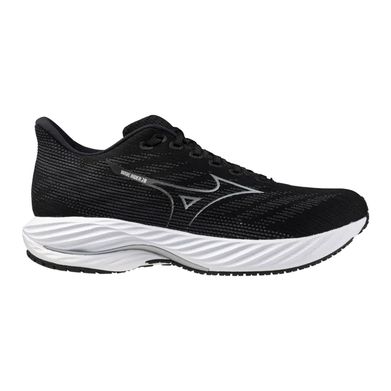 Mizuno Men's Wave Rider 28 Black/Silver/Ebony Handla nu