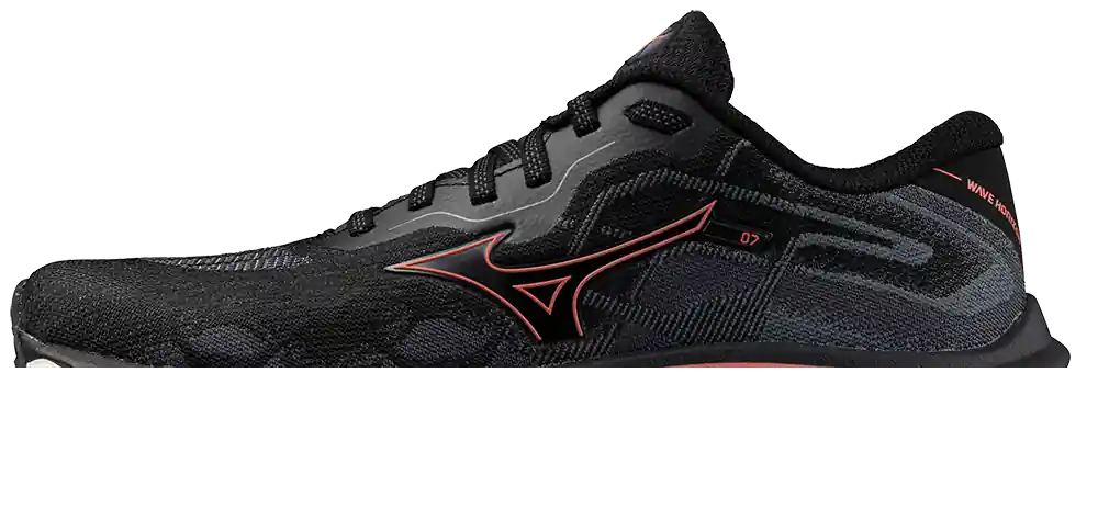 Mizuno Women's Wave Horizon 7 Black/Dubarry/Nimbus Cloud Rabatter
