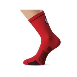 Outlet Assos équipeSock_evo7 cykelstrumpor (national röd) köpa billigt velo