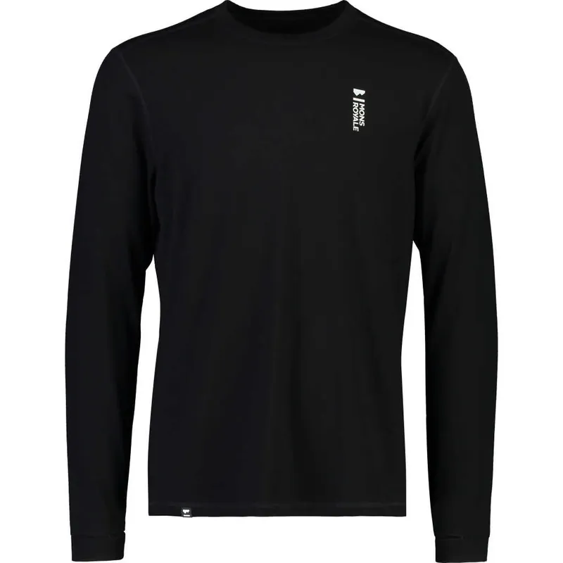 Mons Royale Men's Cascade Merino Flex 200 Long Sleeve Black Köp nu