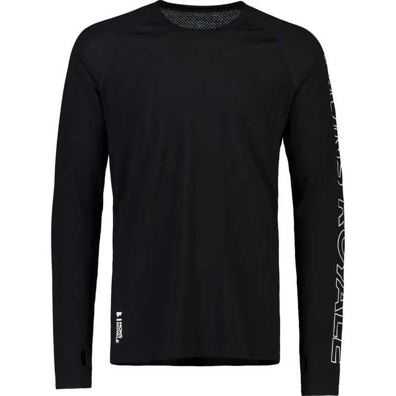 Mons Royale Men's Temple Tech LS Black Billig