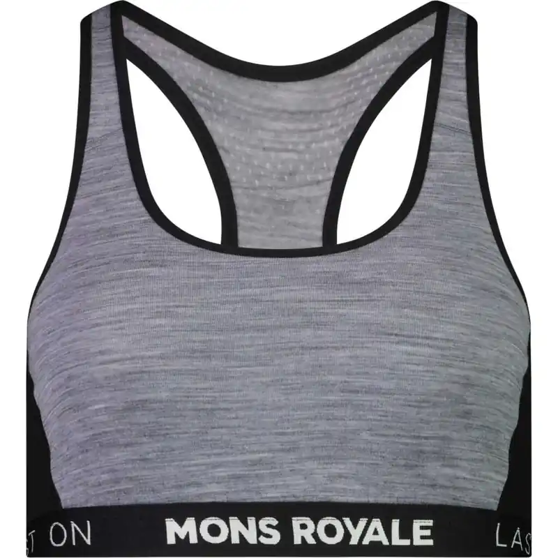 Kampanjpris Mons Royale Sierra Sports Bra Grey Heather / Black