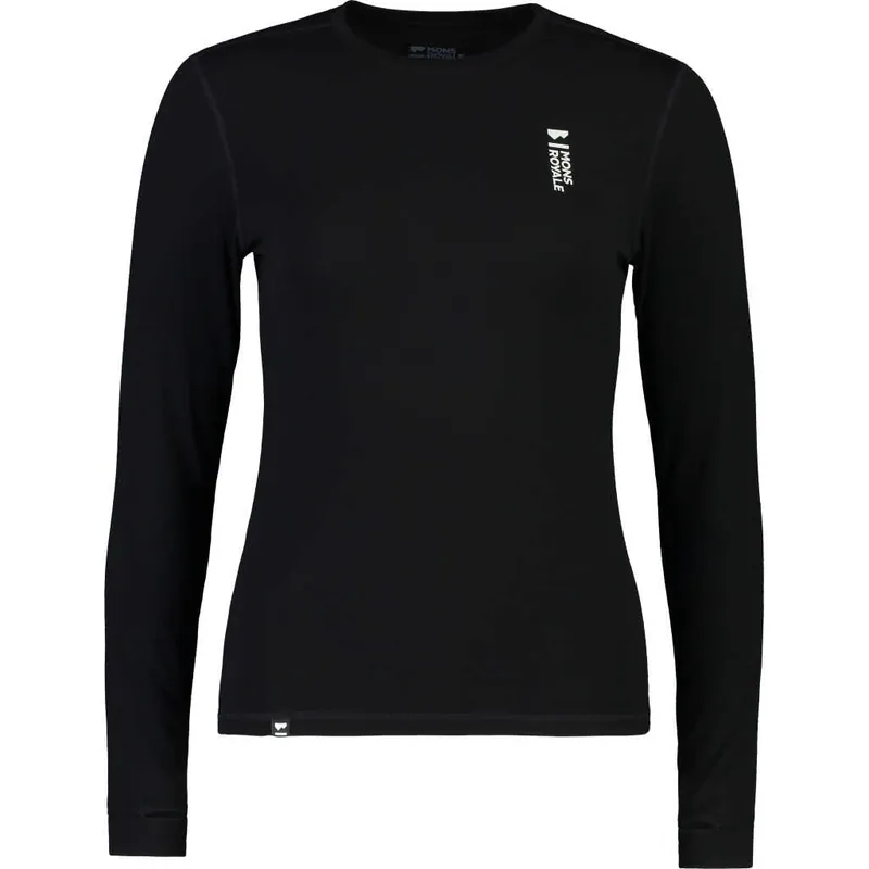Erbjudandepris Mons Royale Women's Cascade Merino Flex 200 Long Sleeve Black