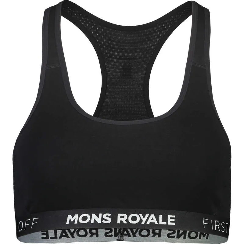 Mons Royale Women's Sierra Sports Bra Black Beställ idag