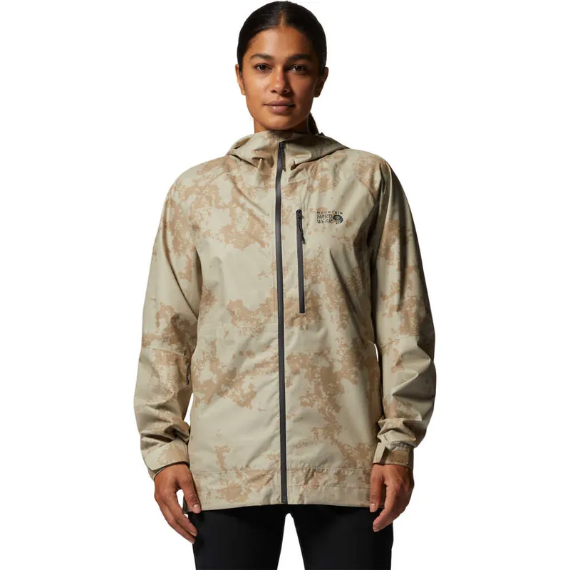 Köp online Mountain Hardwear Women's Stretch Ozonic Jacket Moab Tan Print