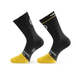 Assos hAbu_evo8 Strumpor (svart / gul) köpa billigt Outlet