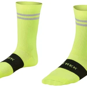 Trek Race Reflective Crew Cycling Sock Radioactive Yellow Trygg betalning
