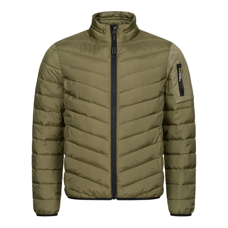 National Geographic Puffer Jacket Olive Lågt pris