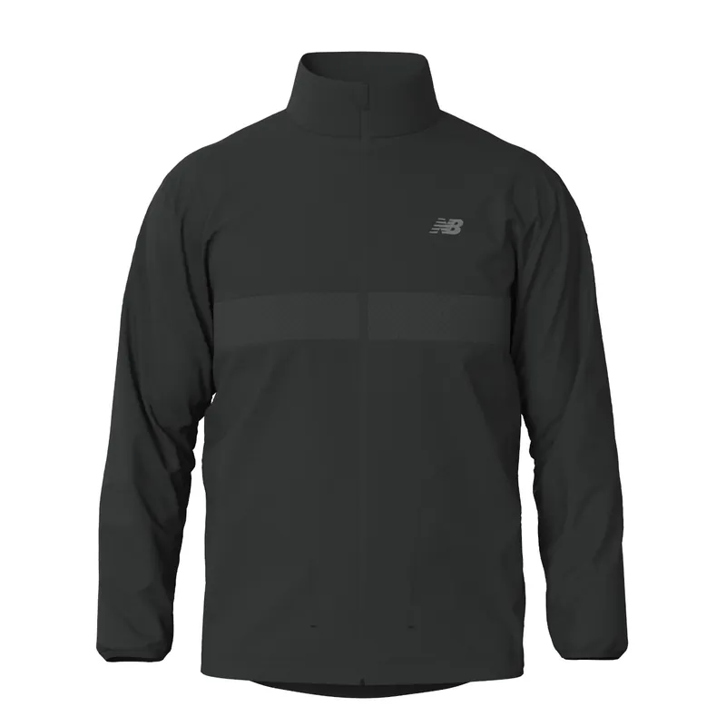 New Balance Men's Athletics Reflective Packable Jacket Blacktop Begränsat erbjudande