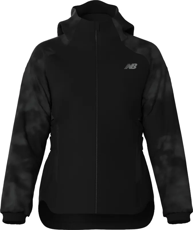 Rea New Balance Women's Reflective Woven Jacket Blacktop