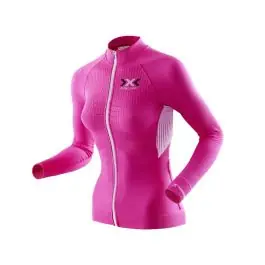 Lågt pris X-Bionic The Trick Full Zip Långärmad Cykeltröja Dam (rosa / vit) köpa