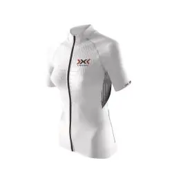 Snabb leverans X-Bionic The Trick Full Zip Cykeltröja Dam (vit / svart) köpa billigt