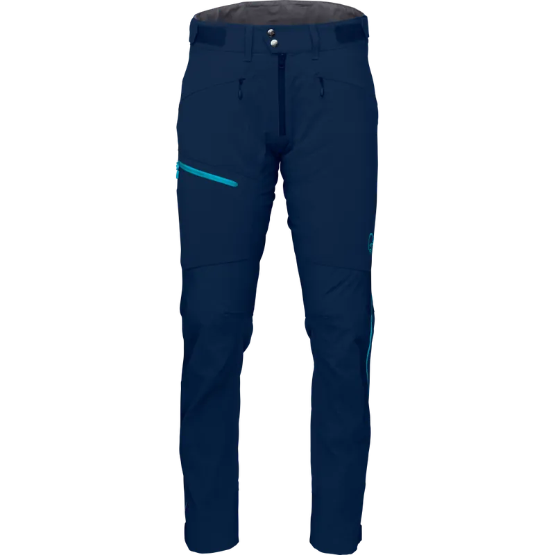 Begränsad tid Norr⌀na Men's Falketind Flex1 Heavy Duty Pants Indigo Night/Hawaiian surf