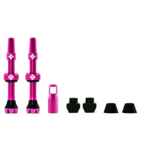 Muc-Off Tubeless Valve Kit V. 2.0 Black Pink Extra rabatt
