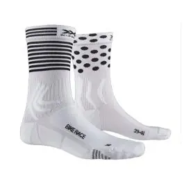 X-Socks Bike Race Radsocken (arktisk vit / Dot-Stripe) köpa billigt Lägg i varukorgen