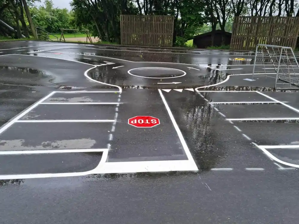 Begränsad tid Cykelbane til opstregning på asfalt