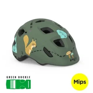 Billig Cykelhjälm MET Hooray MIPS Green Forest