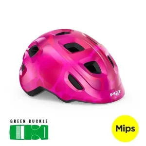Kundfavorit Cykelhjälm MET Hooray MIPS Pink Hearts
