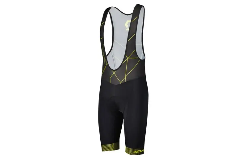 Rabatt Scott Cykelshorts Bibshorts RC Team ++ Black/Sulphur Yellow