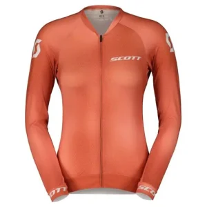 Trygg betalning Scott Cykeltröja Dam RC Pro LS Rose Beige/Braze Orange