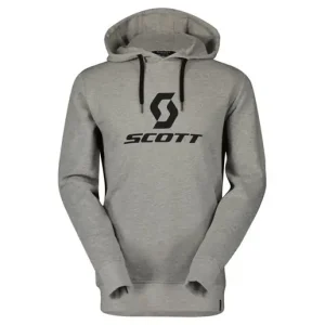 Scott Fritidströja Hoody Icon LS Grey Melange Fynd