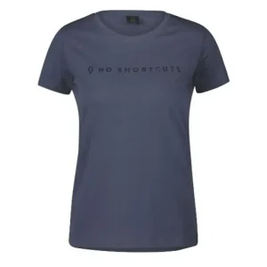 Scott Fritidströja Tee Dam No Shortcuts SS Metal Blue risnedsättning