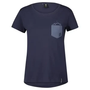 Snabb frakt Scott Fritidströja Tee Dam Pocket SS Dark Blue