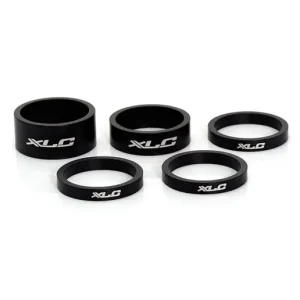 XLC Spacers AS-A02 5/10/15mm 1-1/8" Dull Black Outlet
