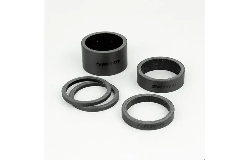 Rea SRAM Spacer set 2.5/5/10/20mm Gloss Black Logo