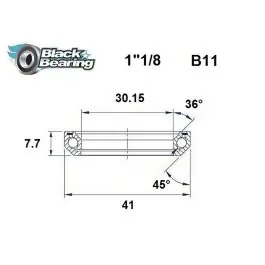 Svart Lager Steuersatzlager (30.15x41x7.7mm | 36 /45) köpa billigt v Erbjudande
