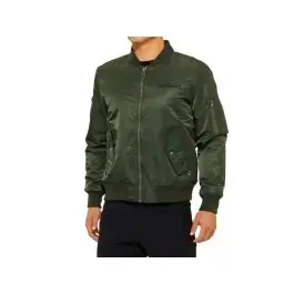 Snabb frakt 100% Bomber Zip Cykeljacka (grön) köpa billigt